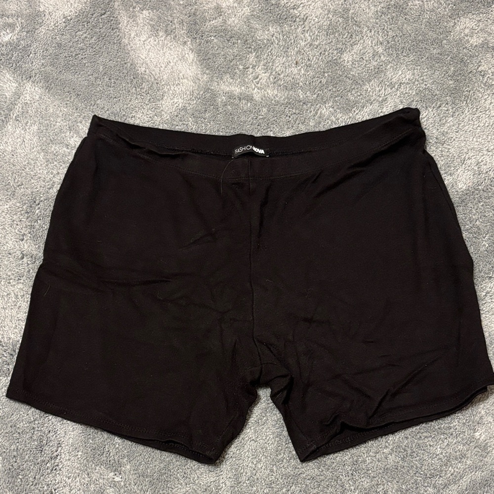 Fashion Nova Classic Black Athletic Shorts